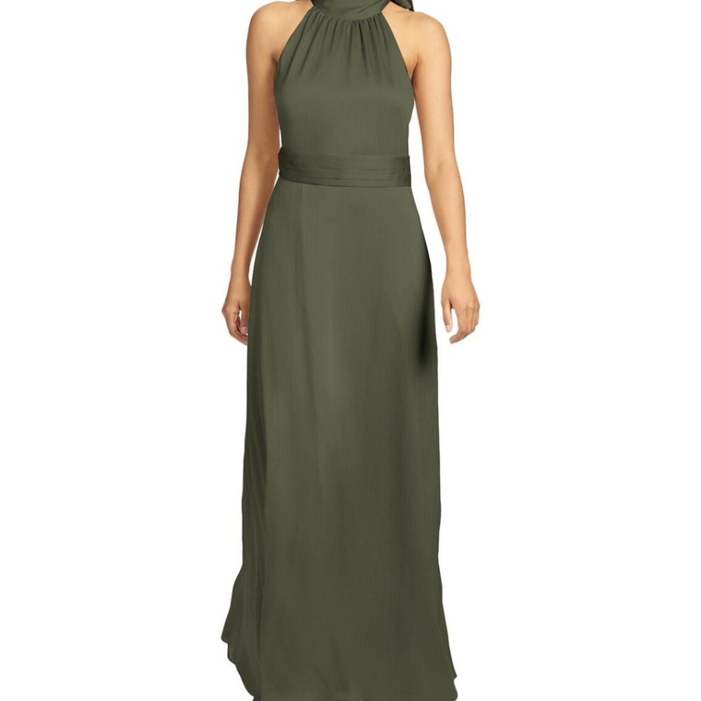 Sachin + Babi Olive Green Kayla Maxi Gown Size 6